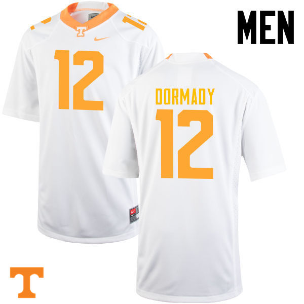 Men #12 Quinten Dormady Tennessee Volunteers College Football Jerseys-White